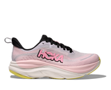 The Hoka Women's Skyflow Running Shoes in the Starlight and Carnation Colorway
