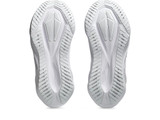 The Asics Women's Novablast 5 Running Shoes in White and Piedmont Grey