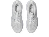 The Asics Men's Novablast 5 Running Shoes in White and Piedmont Grey