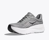 The Hoka Men's Bondi 9 Running Shoes in Galactic Grey and Steller Grey