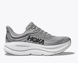 The Hoka Men's Bondi 9 Running Shoes in Galactic Grey and Steller Grey