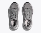 The Hoka Men's Bondi 9 Running Shoes in Galactic Grey and Steller Grey