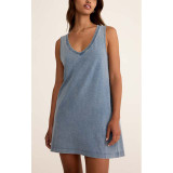 Z Supply Women's Sloane V-Neck dress back view