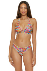 Becca Women's Las Palmas Mira Halter Bikini Top