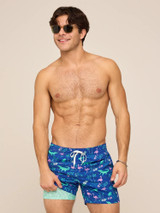 Chubbies Men's Lined Classic Swim Trunks in The Swamp & Circumstances