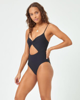 LSpace Women's Off Grid Kyslee One Piece in Black