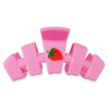 Teleties Classic Large Hair Clip in Handpicked Strawberry