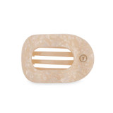 Teleties Medium Flat Round Hair Clip in Soft Surf Tan