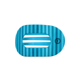 Teleties Medium Flat Round Hair Clip in Splash Zone