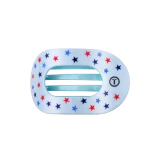 Teleties Medium Flat Round Hair Clip in United We Sparkle