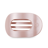 Teleties Large Flat Round Hair Clip in Pearly Pink