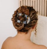Teleties Large Flat Round Hair Clip in Tortoise