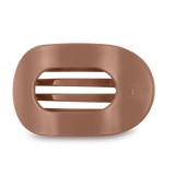 Teleties Large Flat Round Hair Clip in Mocha Mousse