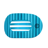 Teleties Large Flat Round Hair Clip in Splash Zone