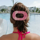 Teleties Large Flat Round Hair Clip in Summer Crush