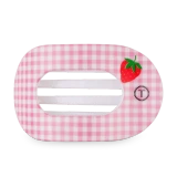 Teleties Large Flat Round Hair Clip in Handpicked Strawberry