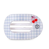 Teleties Large Flat Round Hair Clip in Basket of Cherries