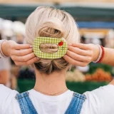 Teleties Large Flat Round Hair Clip in Locally Grown