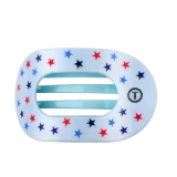 Teleties Large Flat Round Hair Clip in United We Sparkle