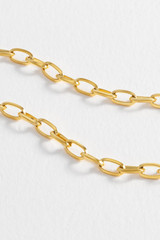 Bartlett London Men's Paperclip Chain Necklace in PVD Gold Plated