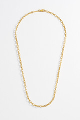 Bartlett London Men's Paperclip Chain Necklace in PVD Gold Plated