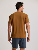 Free Fly Men's Elevate Lightweight Tee in Russet Brown