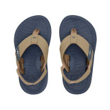 The Reef Little Kids' Santa Ana Sandals in Navy and Khaki