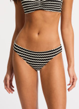 Sefolly Women's Hipster Bikini Bottoms in Black