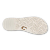 Olukai Women's La'i T-Bar Sandals White Sand top view