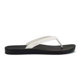 The Olukai Women's ‘Uiki Sandals in Bright White/Lava Rock