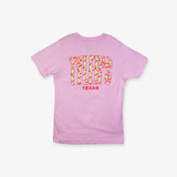 TYLER'S Kids' Cherry Hearts Valentine's Day 2025 Tee Pink Heart Cherries graphic detail