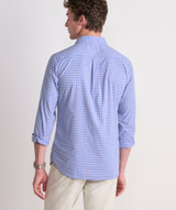 Vineyard Vines Men's Topsail Gingham Performance Shirt in Lilac Breeze