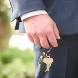 O-Venture O-Boy Keyring Keychain in Sleek Matte Black lifestyle