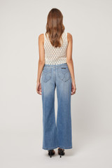 Rolla's Jeans Women's Sailor Jeans in Canyon Blue front view