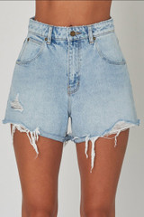 Rolla's Jeans Women's Mirage Shorts in Eva Blue