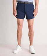 Vineyard Vines Men's 5" On-The-Go Shorts Blue Blazer inseam detail