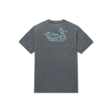 The Southern Marsh Boys' Retro Duck Seawash Pocket Tee in Midnight Grey