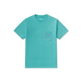 Southern Marsh Boys' Authentic Seawash Pocket Tee Kelly Green back