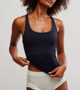 Free People Women's Clean Lines Racerback Cami in Black