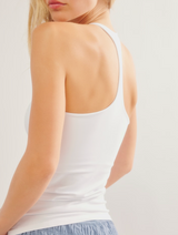 Free People Women's Clean Lines Racerback Cami in White
