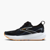 The Brooks Men's Glycerin 22 Running Shoes in Black/Country Blue/Orange Pop