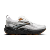 The Brooks Men's Glycerin 22 Running Shoes in White, Black, and Gum
