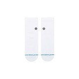 Stance Icon Quarter Crew Socks White side view