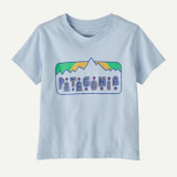 The Patagonia Baby Dancing Dawn Tee in Fleck Blue