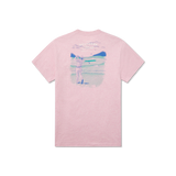 The Southern Marsh Men's Pin High Pocket Tee in Washed Camellia