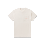 Southern Marsh Pin High Pocket Tee Washed Pebble back