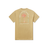 The Southern Marsh Men's Seawash Palmetto Arch Pocket Tee in Khaki