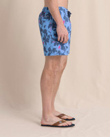 The Southern Tide Men's Blossom Bay Swim Trunks in Boat Blue