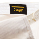 The Seager Big Corduroy Snapback Hat in Cream