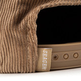 The Seager Big Corduroy Snapback Hat in Khaki